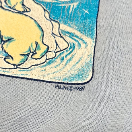 80's Vintage Sweat WhiteBear 【B品】110-120