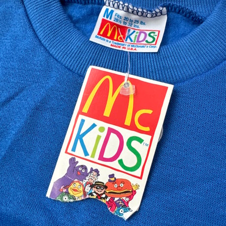 【DeadStock】Mckids Blue plain sweat 70