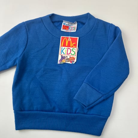 【DeadStock】Mckids Blue plain sweat 70