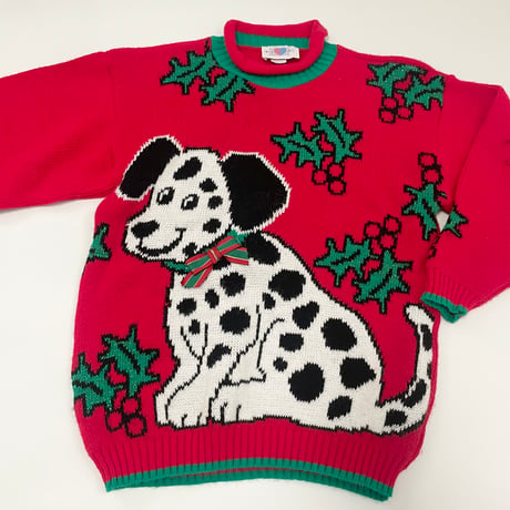 Dalmatian Christmas knit 150