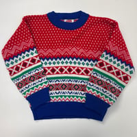 Vintage Red Nordic Sweater  110