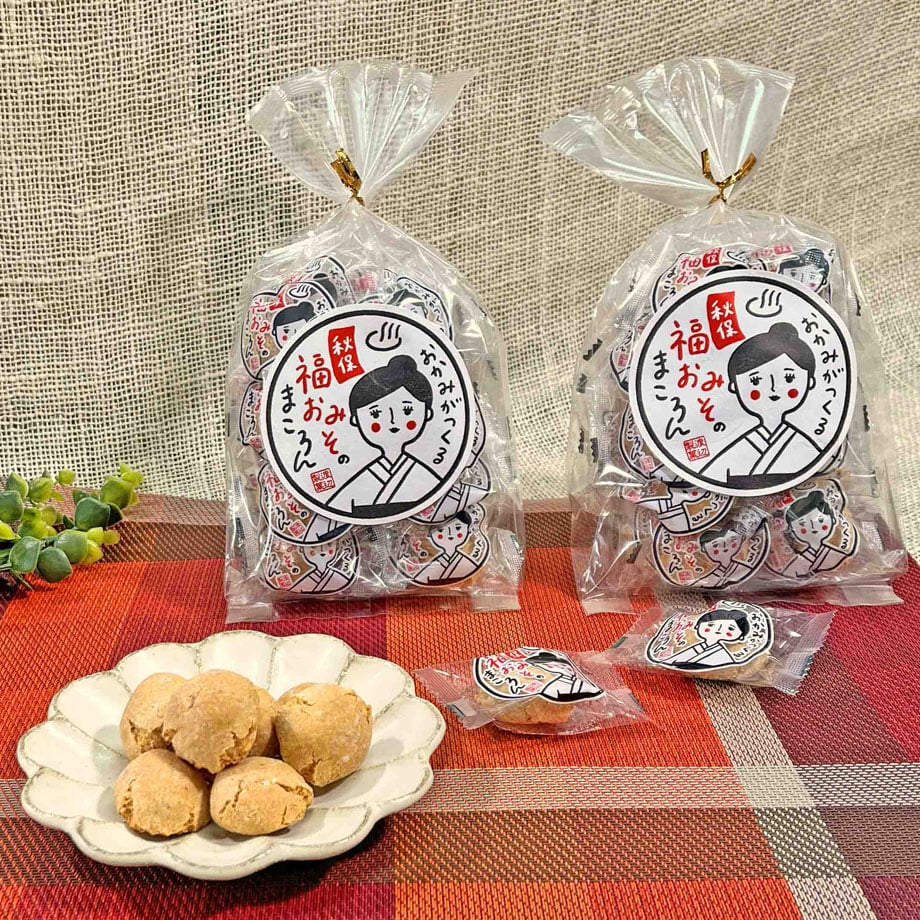 秋保福おみそ」のまころん（21個入） | 渡辺製菓オンラインショップ