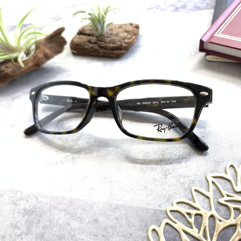 RB5345D-2012-53】レイバン メガネフレーム ブラウンデミ 調光パープル