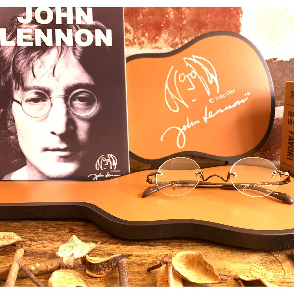 JOHN LENNON ジョン・レノン メガネ フレーム JL-1048-2 フチナシ 眼鏡 