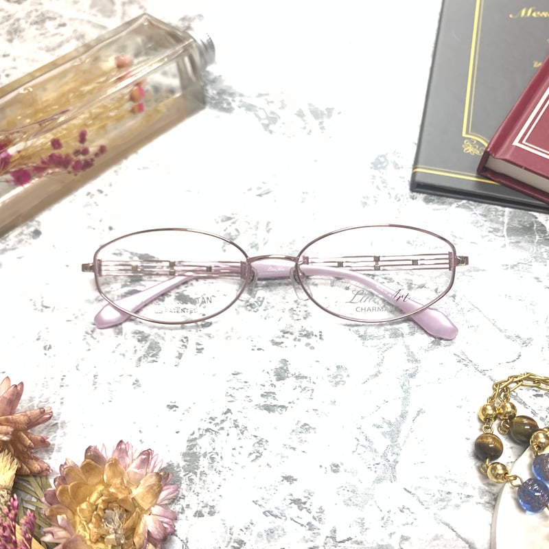 Line Art Charmant メガネ(度あり)。美品。 LineArt CHARMANT XL-1017/PK | メガネ工房 STORES店