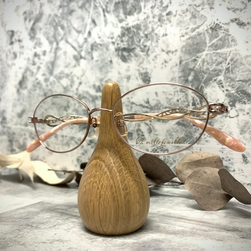 [ la millefeuille ] ラ・ミルフィーユ MLF160-3　52mmサイズ 超軽量 眼鏡 メガネ 超高級ベータチタニウム β-TITANIUM βチタン レディース 日本製 / Hand made in Japan la millefeuille ] ラ・ミルフィーユ MLF160-3 52mmサイズ 超軽量 眼鏡