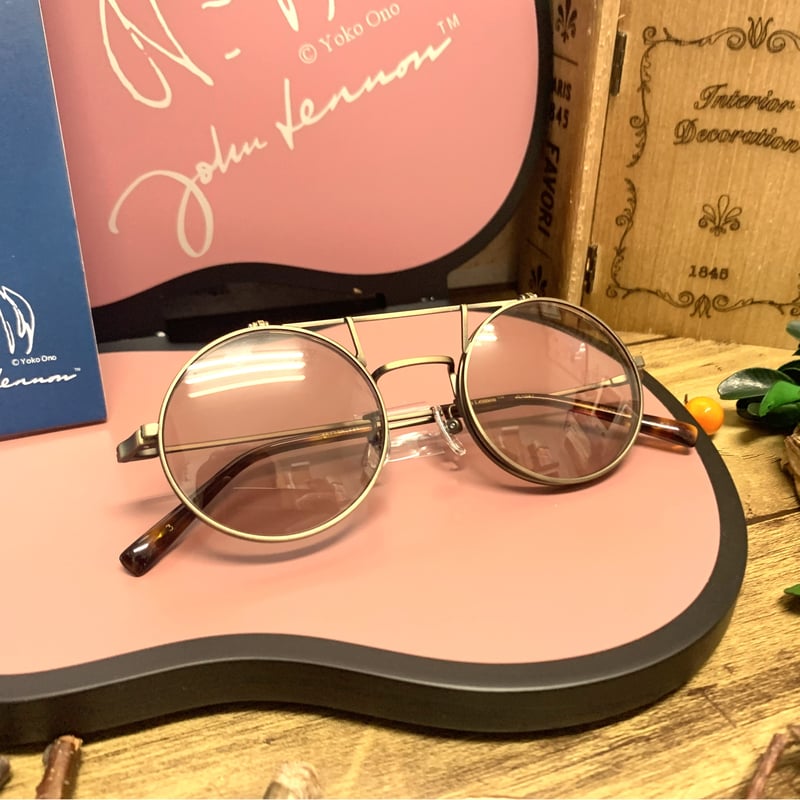 【希少】 美品 John Lennon ジョンレノン サングラス JL-30 楽天市場】サングラス レディース メンズ 薄い 色 跳ね上げ ダブル
