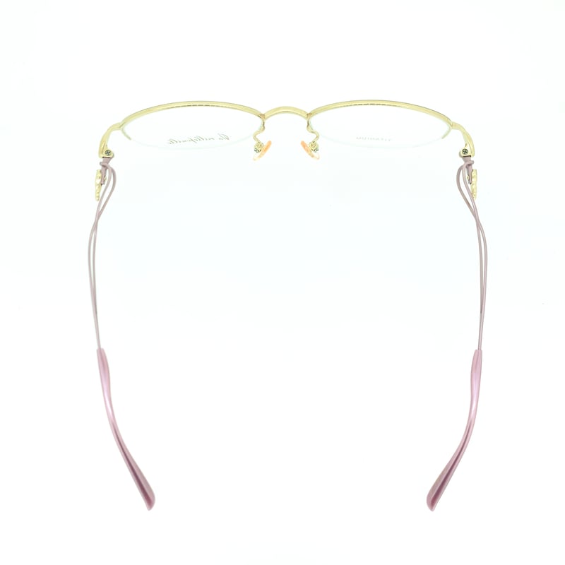 [ la millefeuille ] ラ・ミルフィーユ MLF153-2　50mmサイズ 超軽量 眼鏡 メガネ 超高級ベータチタニウム β-TITANIUM βチタン レディース 日本製 / Hand made in Japan la millefeuille ] ラ・ミルフィーユ MLF153-2 50mmサイズ 超軽量 眼鏡