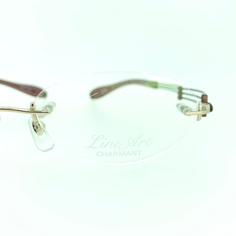 Line Art Charmant メガネ(度あり)。美品。 LineArt CHARMANT XL-1049/BR | メガネ工房 STORES店
