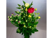 【9月お彼岸】４本組仏花束　70束入　スリーブなし【280円/束】T-4N-2