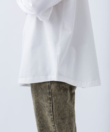 apon-t-002 / Organic Cotton L/S T-Shirts / White