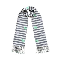 Knit scarf  '' Beware of the Dog ''