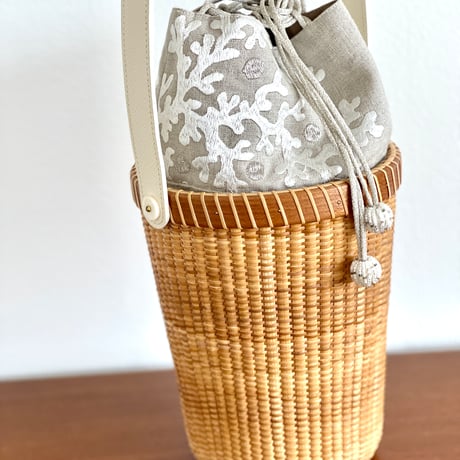 ピコット　サンゴ刺繍 Sサイズ
