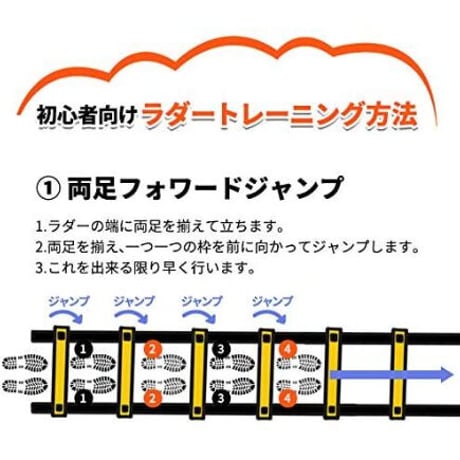 ラダー　６mｘ１2本（バック付き）ボタンあり　黄黒