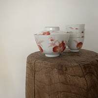 赤絵蓋碗茶杯セット