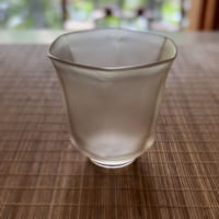 六角瑠璃茶杯