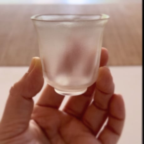 六角瑠璃茶杯