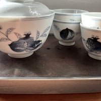 青花蓋碗茶杯セット