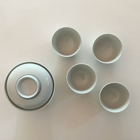 青花蓋碗茶杯セット