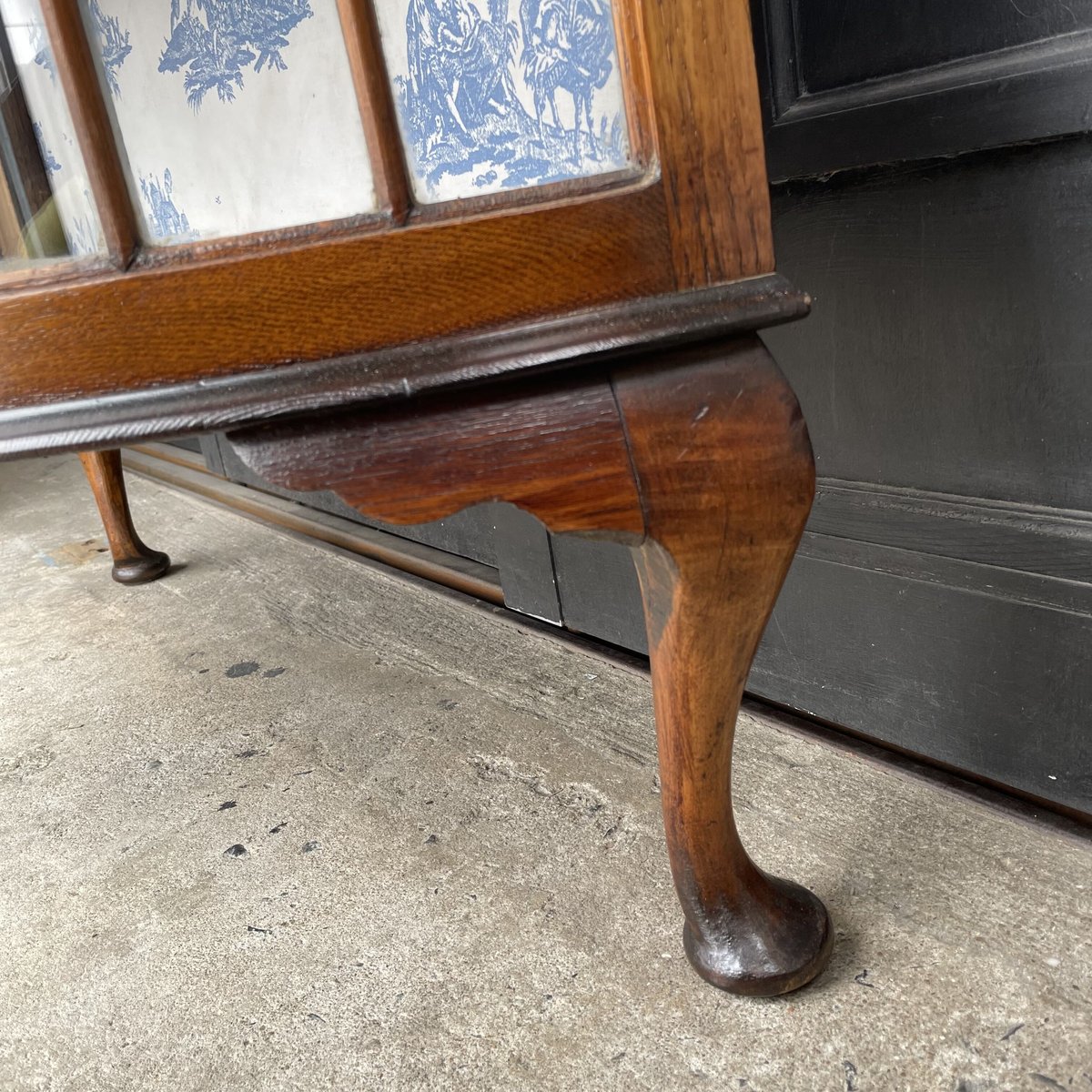 イギリス】ハーフムーン ガラスショーケース キャビネット | Botanical