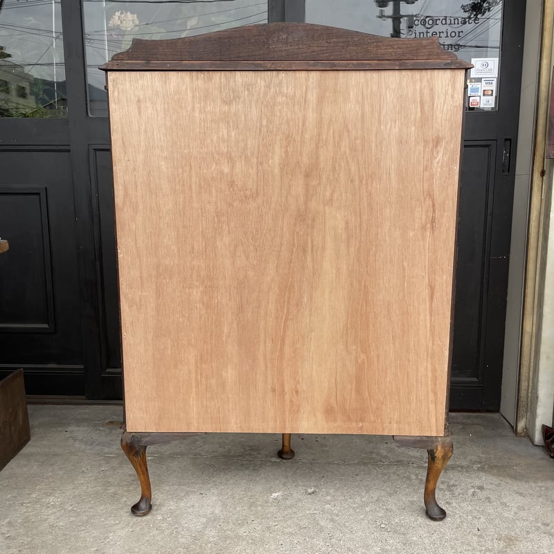 k*】様 アンティーク・ハーフムーンキャビネット【16日まで】 antique & Vintage furniture at's(アッツ)□ / 【鍵付き】ハーフ
