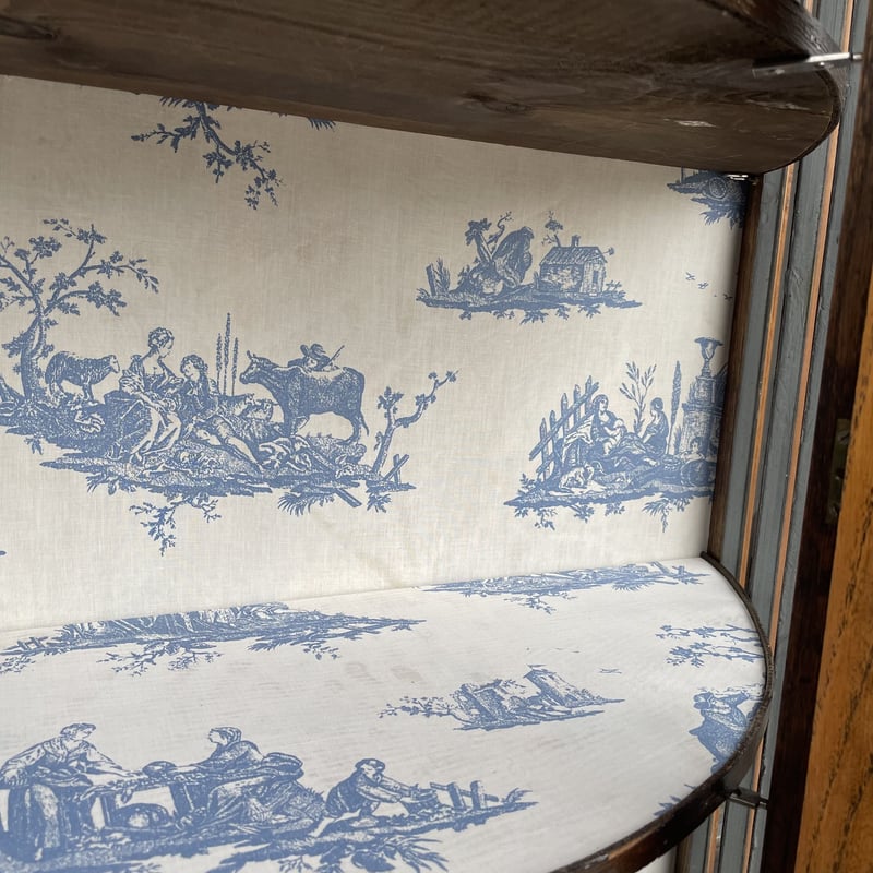 イギリス】ハーフムーン ガラスショーケース キャビネット | Botanical