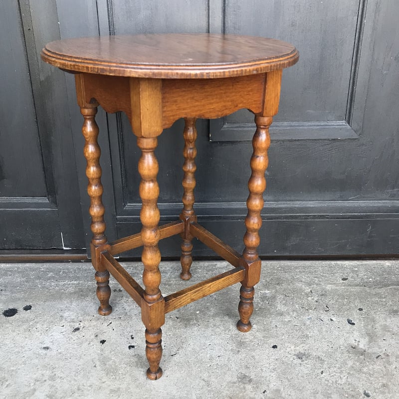 イギリス】 アンティーク ボビンレッグ サイドテーブル AN1-10