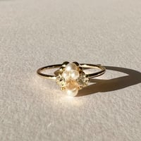 【リング】クリスタル　ゴールド