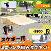 スケボー ミニランプ 組み立てキット Sサイズpro2台セット | スケボー