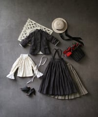 リネンローンジャケット&サスペンダースカートset：Betsy McCallサイズ