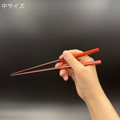 七角削り箸 上塗り 鉄木