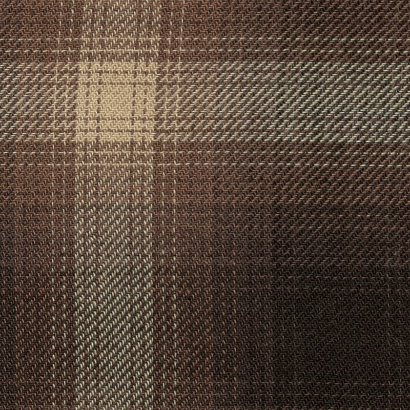 レーヨンウールオンブレ－チェック・ブラウン系【85】 | shancs online