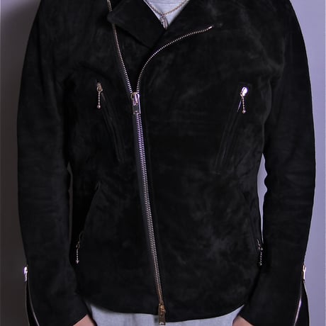 Double Riders (suede) Black Gold zip