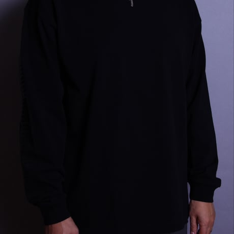 ロングスリーブブラックTシャツ(9.1ozスーパーヘビーウエイト)