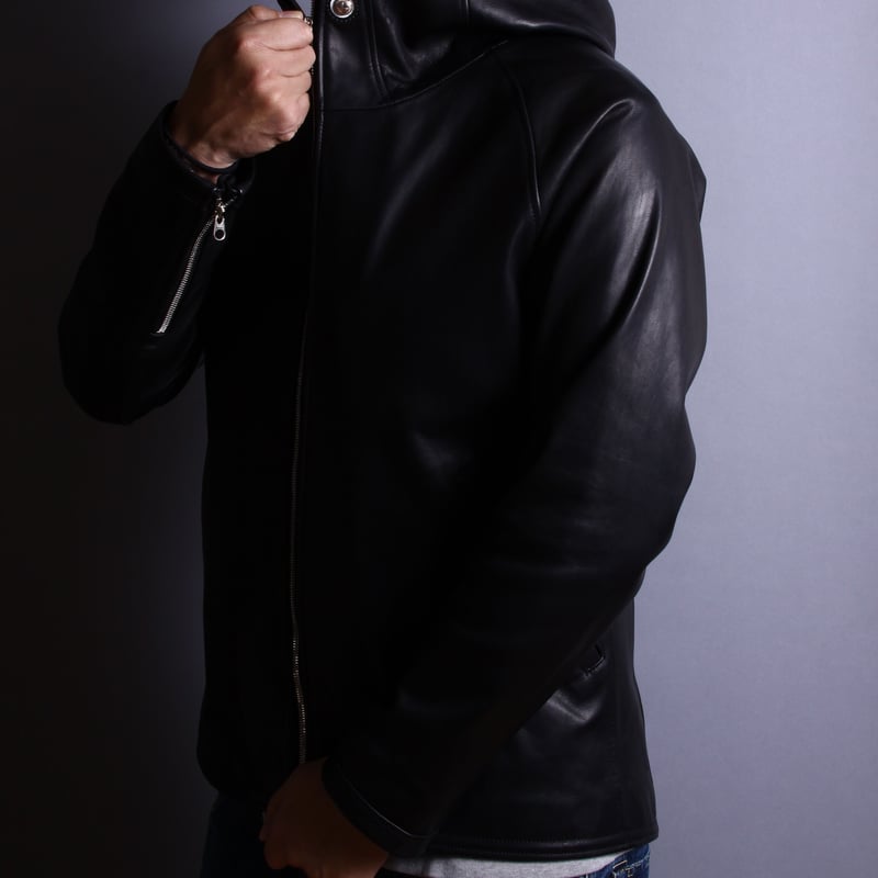 GRANT レザー マウンテンパーカー Mサイズ GRANT レザーマウンテン