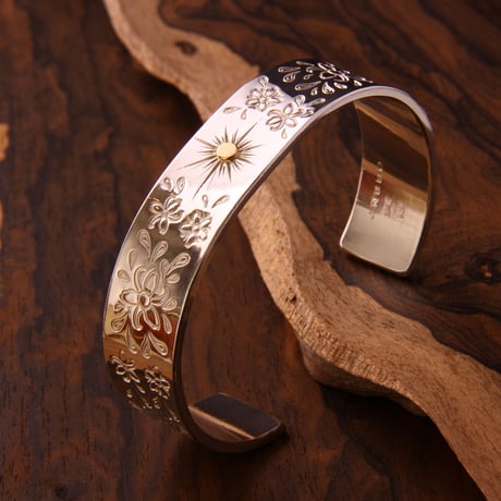 Flower Bangle  (幅15mm)