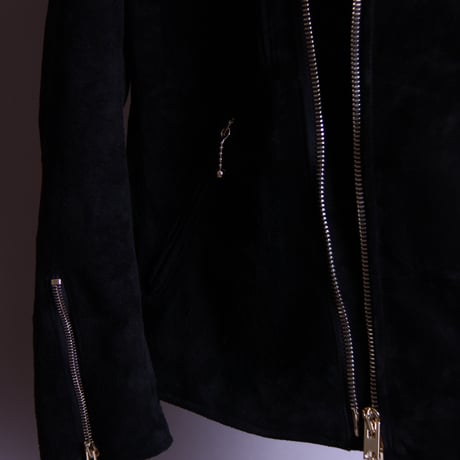 Double Riders (suede) Black Gold zip