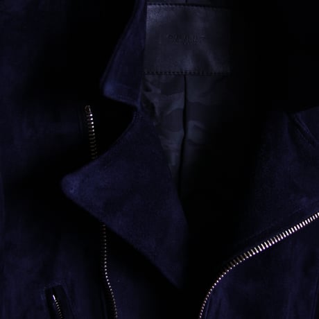 Double Riders (suede) Dark Navy Gold zip