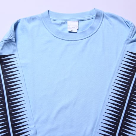 ロングスリーブTシャツ(1点もの)ブルー