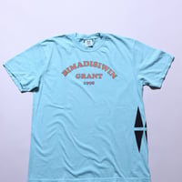 GRANT Tシャツ(ターコイズブルー)