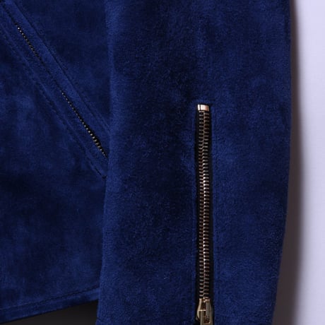 Double Riders (suede) Indigo Blue Gold zip