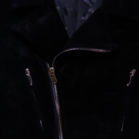 Double Riders (suede) Black Gold zip