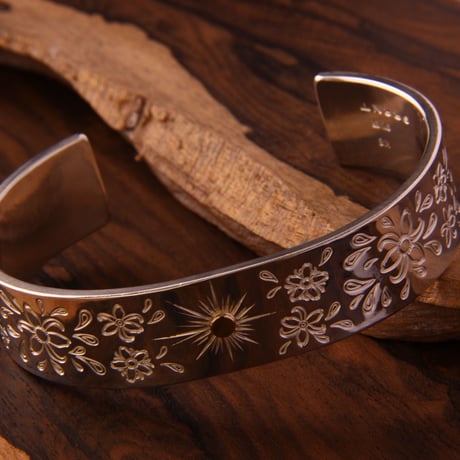 Flower Bangle  (幅15mm)