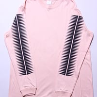 ロングスリーブTシャツ(1点もの)ピンク