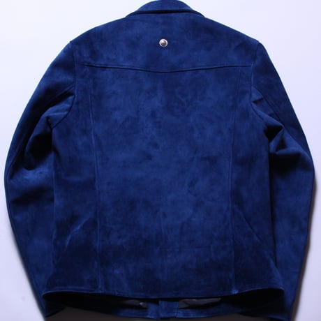 Double Riders (suede) Indigo Blue Gold zip