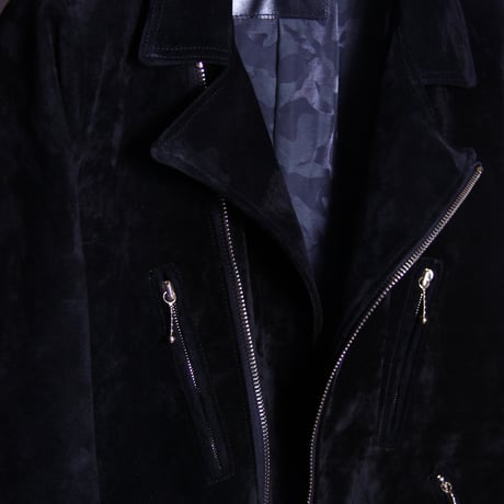 Double Riders (suede) Black Gold zip