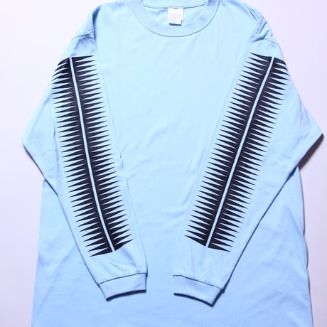 ロングスリーブTシャツ(1点もの)ブルー