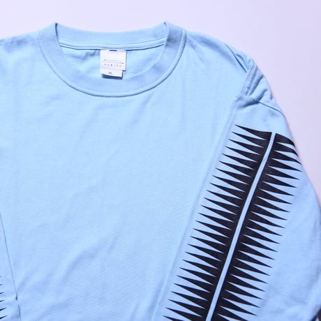 ロングスリーブTシャツ(1点もの)ブルー