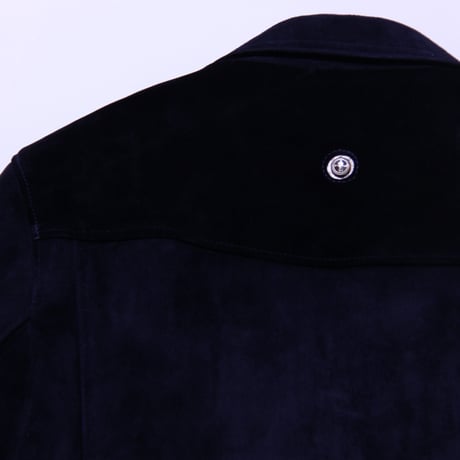 Double Riders (suede) Dark Navy Gold zip