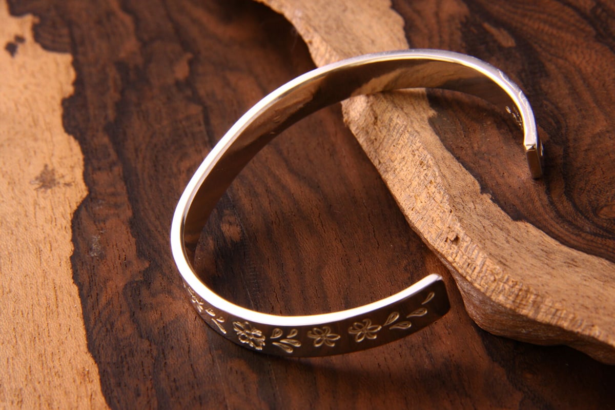 Flower Bangle (幅7mm) | GRANT